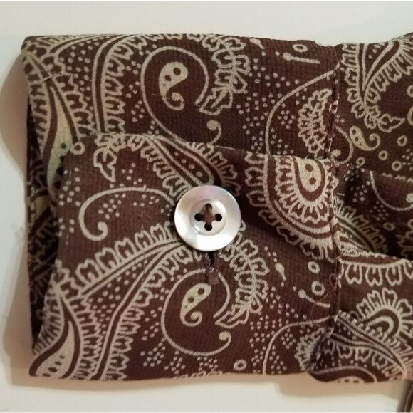 Banana Republic Paisley Button-down Blouse Shirt - Picture 7 of 11